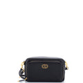 Caro Double Pouch Crossbody Bag Leather