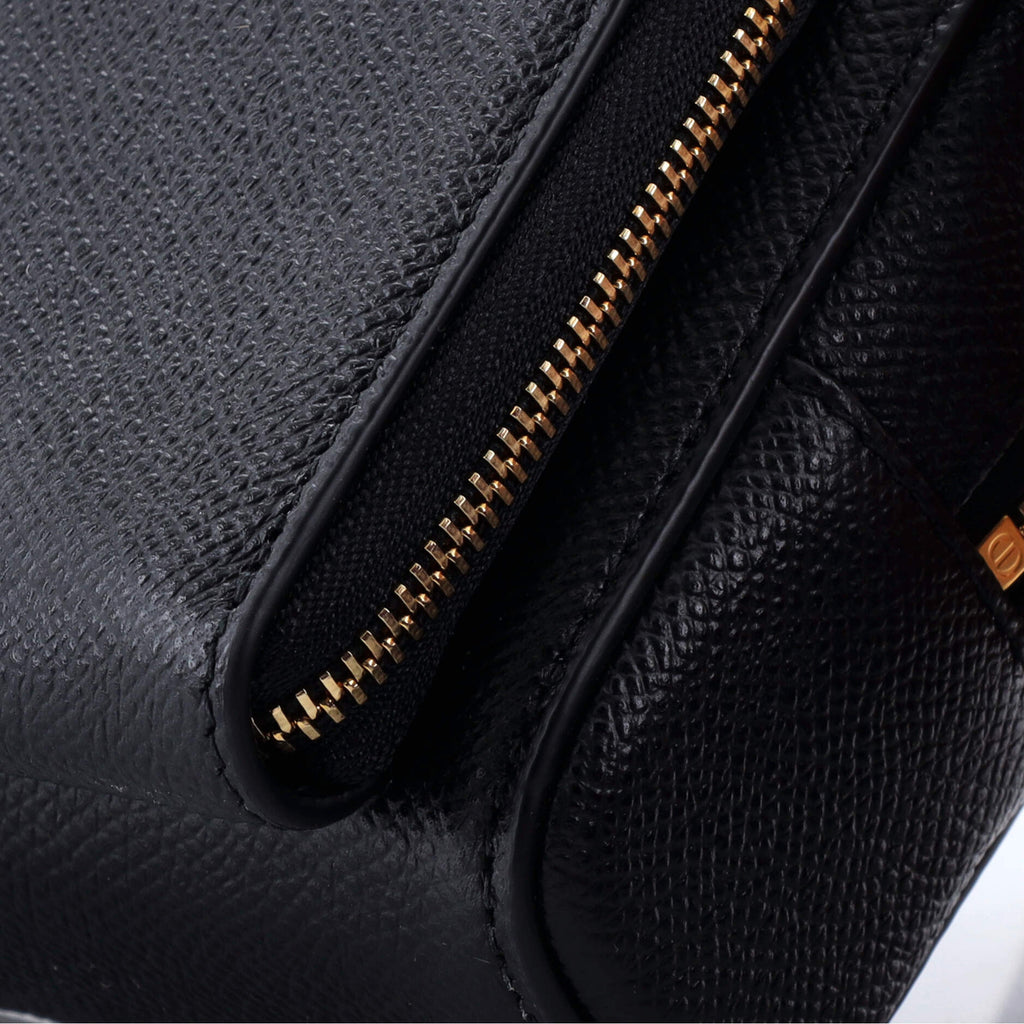 Caro Double Pouch Crossbody Bag Leather
