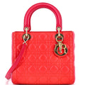 Lady Dior Bag Cannage Quilt Lambskin Medium