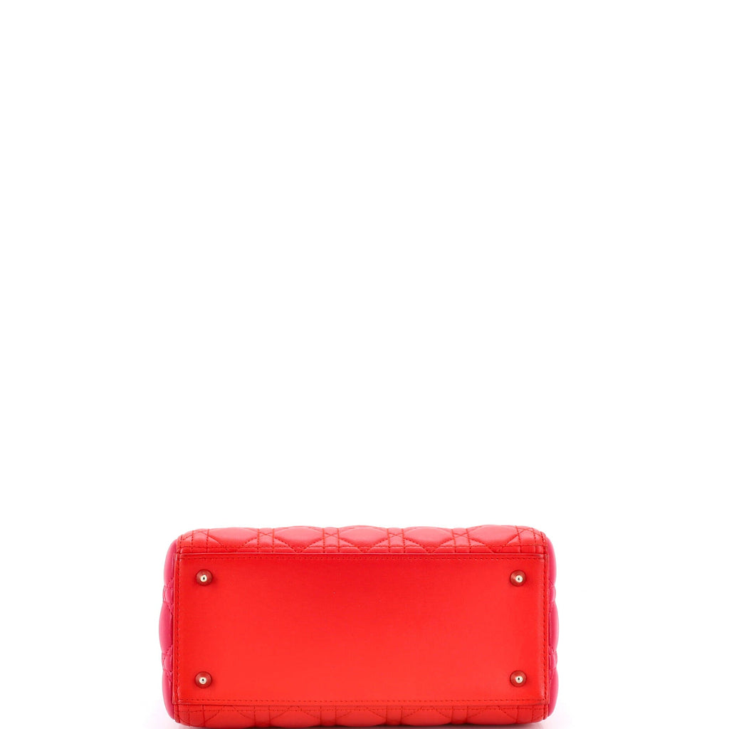 Lady Dior Bag Cannage Quilt Lambskin Medium
