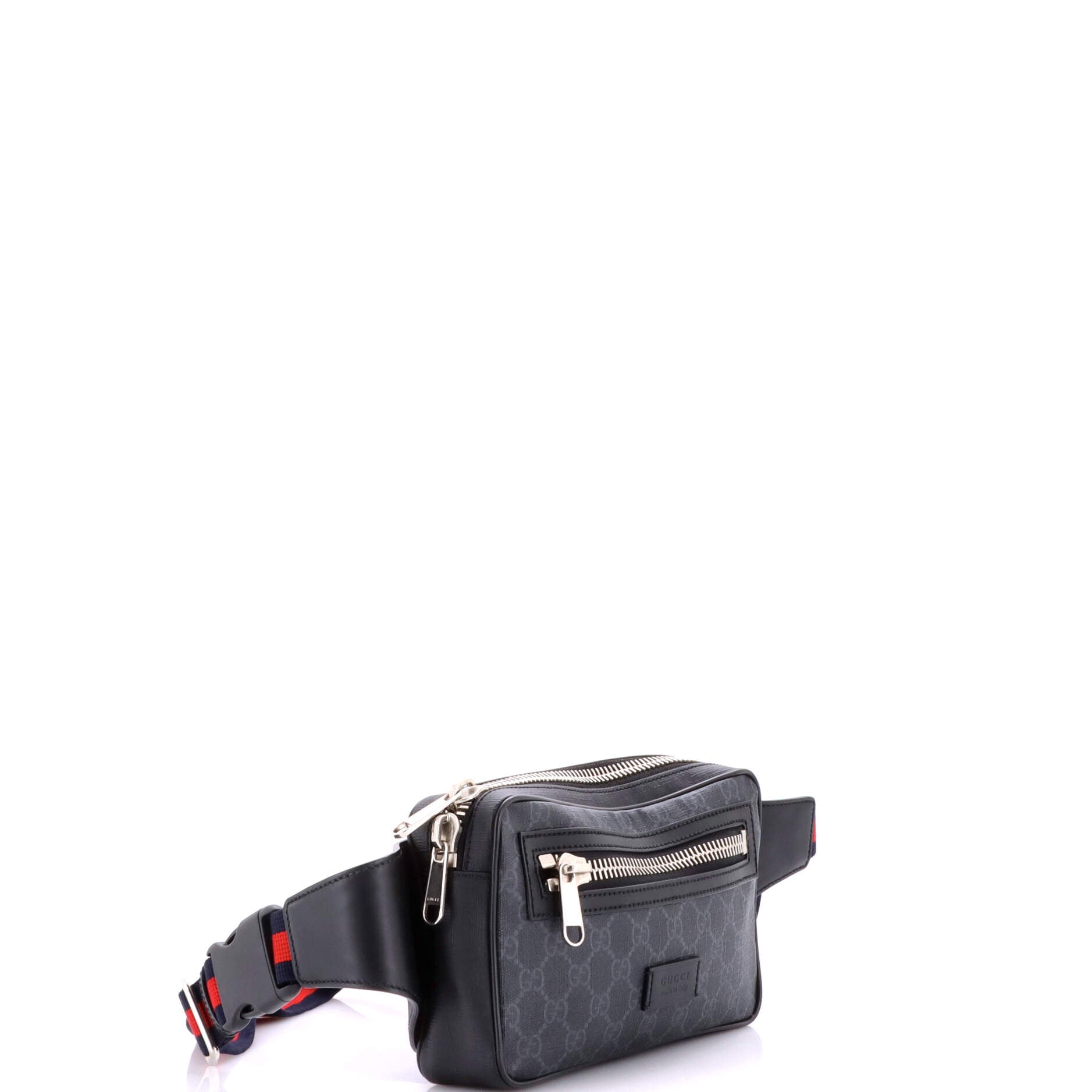 Soft Zip Belt Bag GG Coated Canvas Small