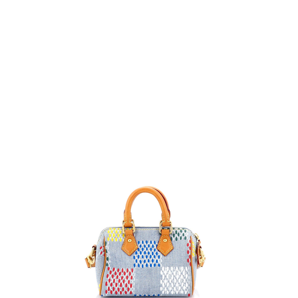 Speedy Bandouliere Bag 3D Damier Giant Denim 18