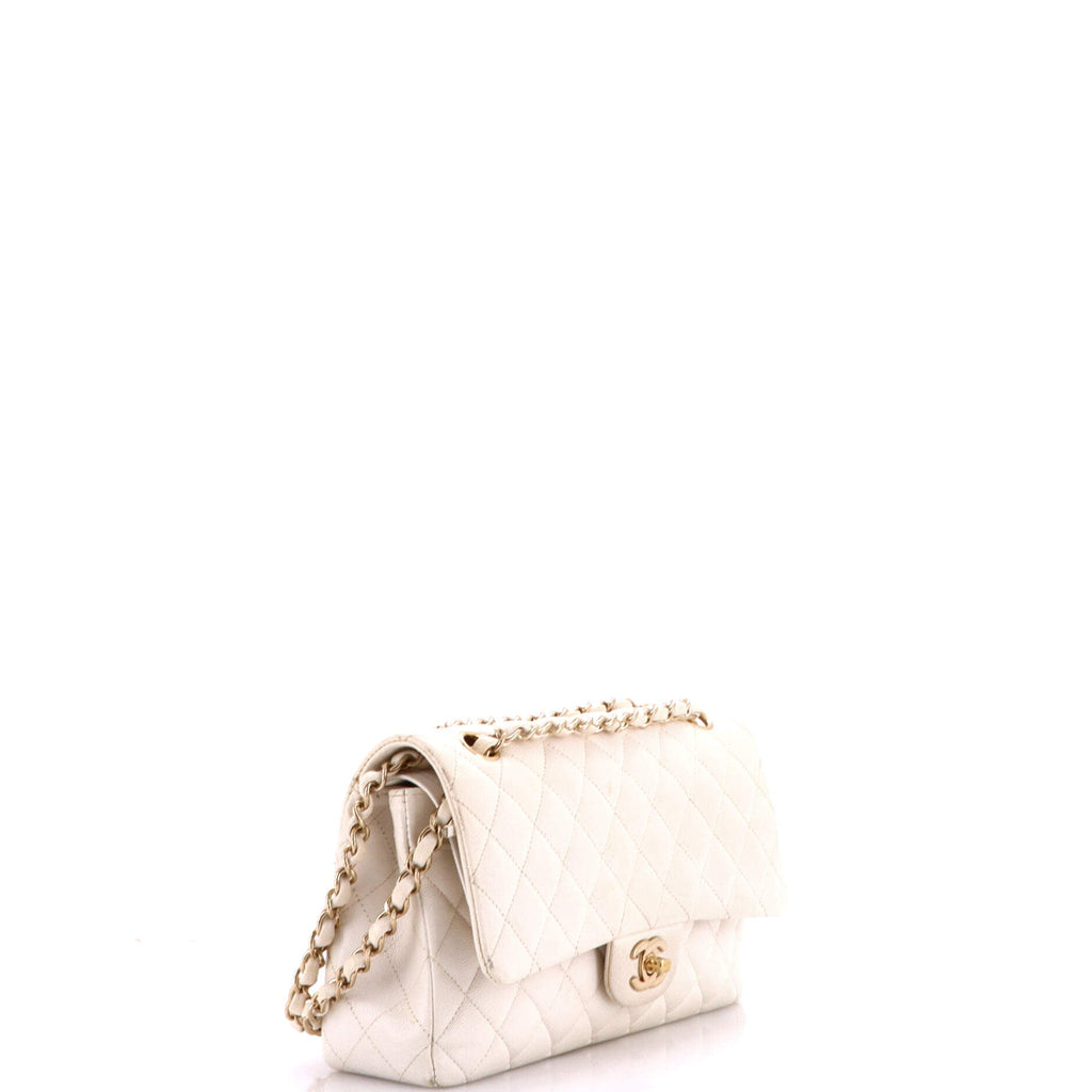 Classic Double Flap Bag Quilted Caviar Medium