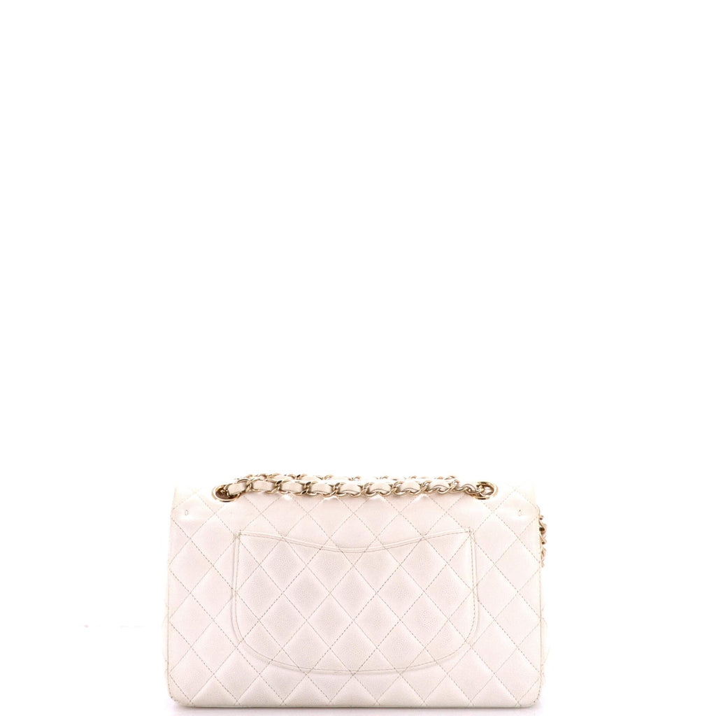 Classic Double Flap Bag Quilted Caviar Medium