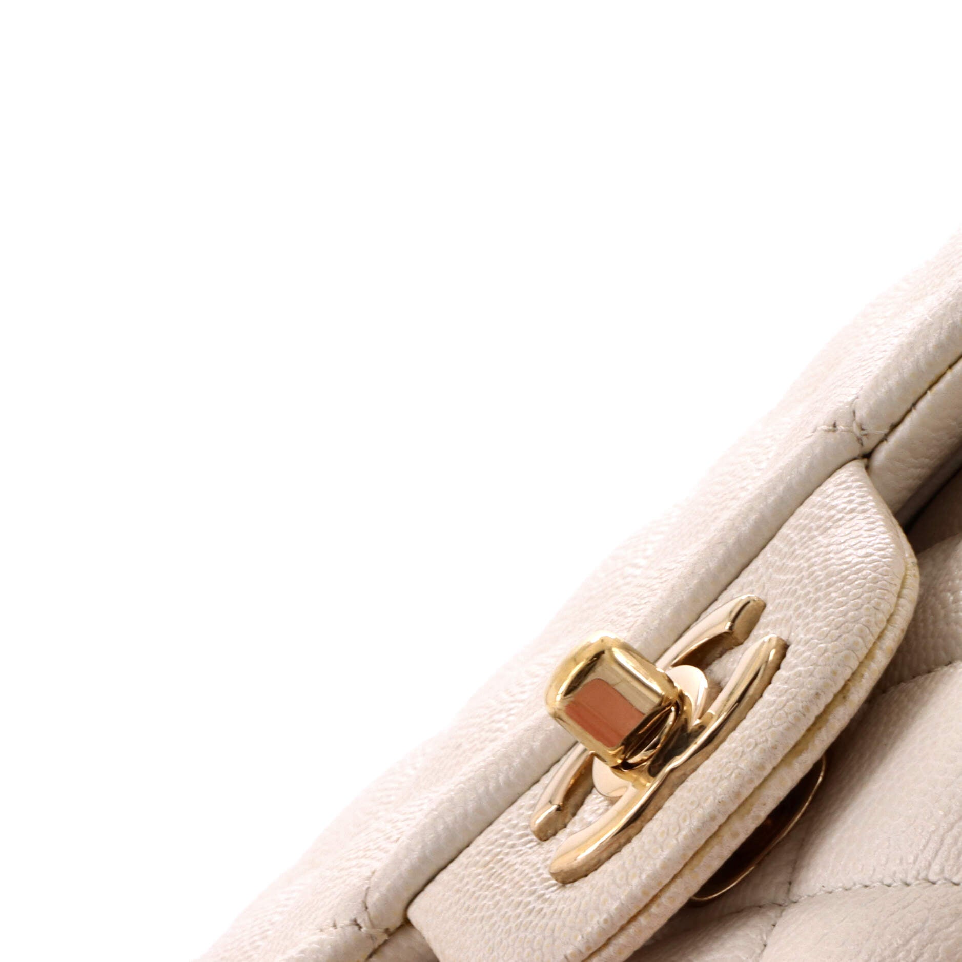 Classic Double Flap Bag Quilted Caviar Medium
