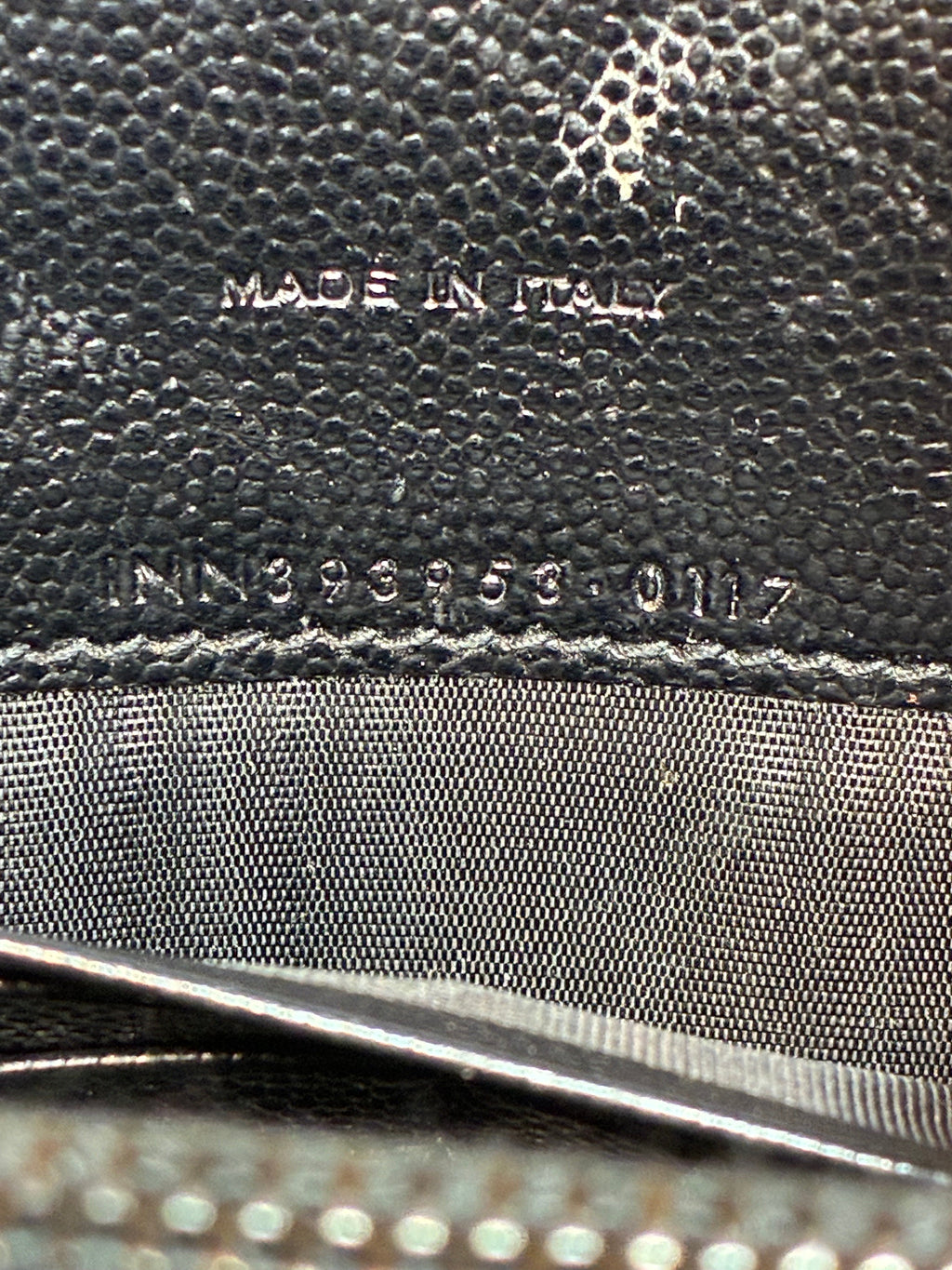 Classic Monogram Wallet on Chain Matelasse Chevron Leather Small