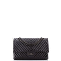 So Black Reissue 2.55 Flap Bag Chevron Aged Calfskin 227