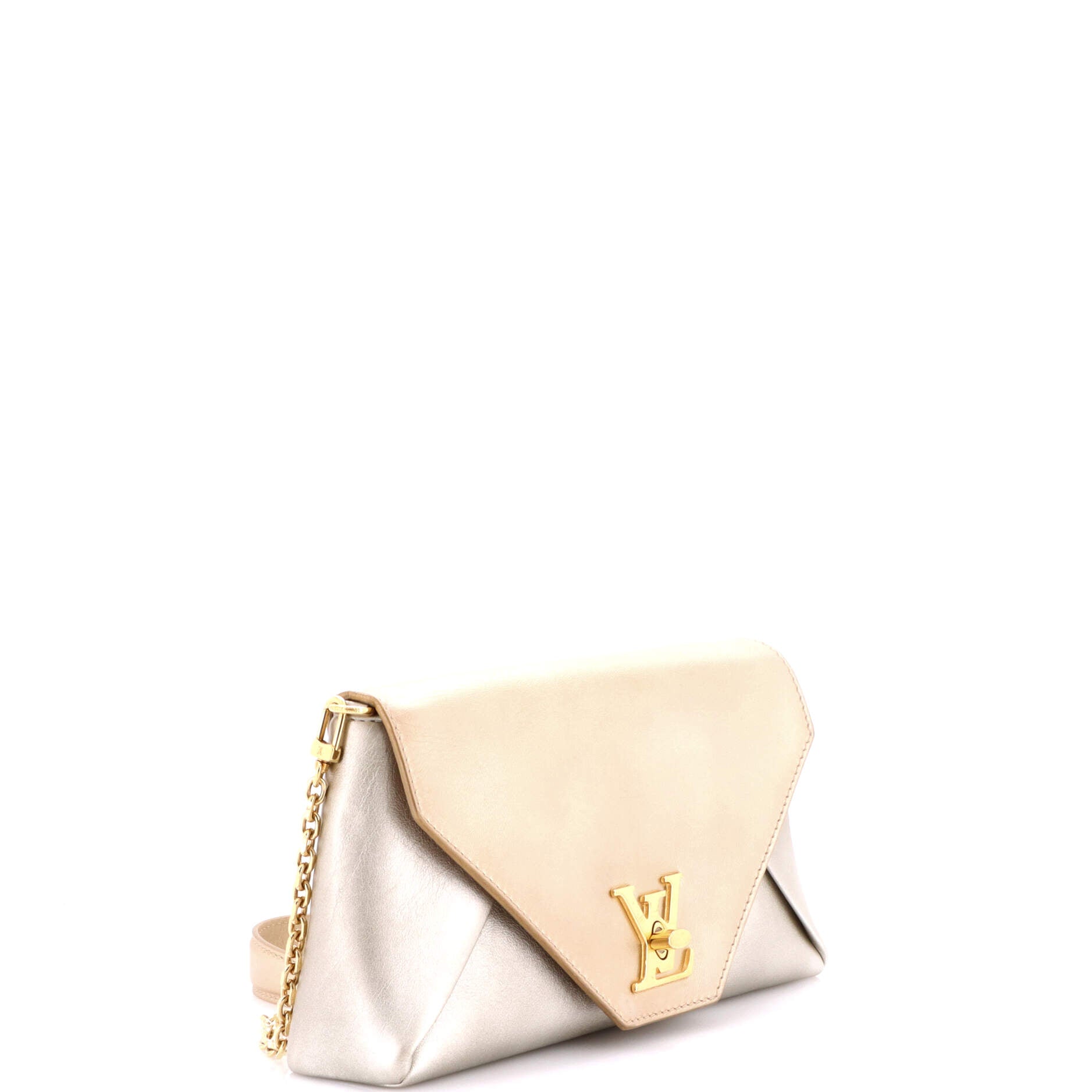 Love Note Chain Clutch Leather