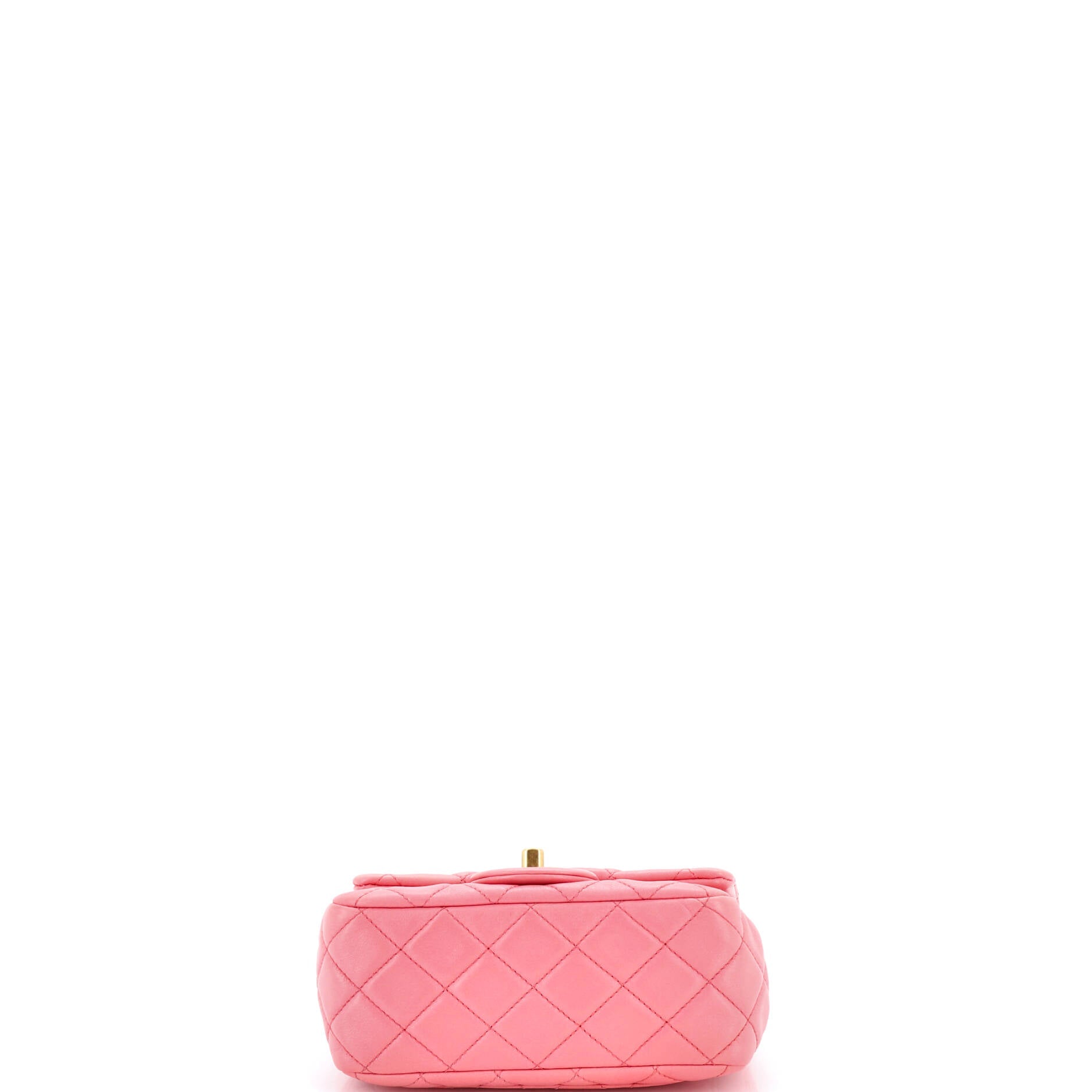 Pearl Crush Square Flap Bag Quilted Lambskin Mini