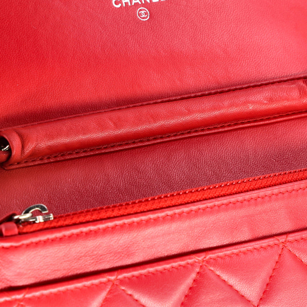 Wallet on Chain Quilted Lambskin