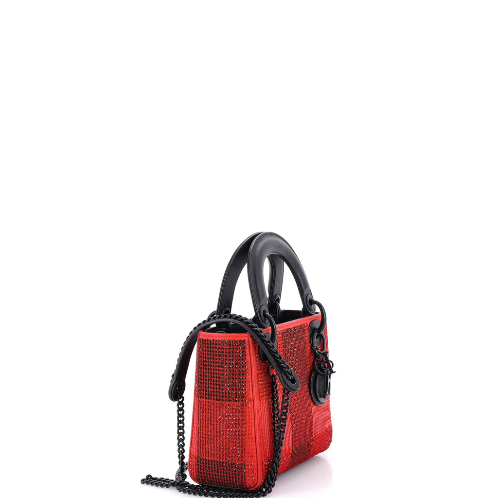 Lady Dior Bag Embellished Leather Mini