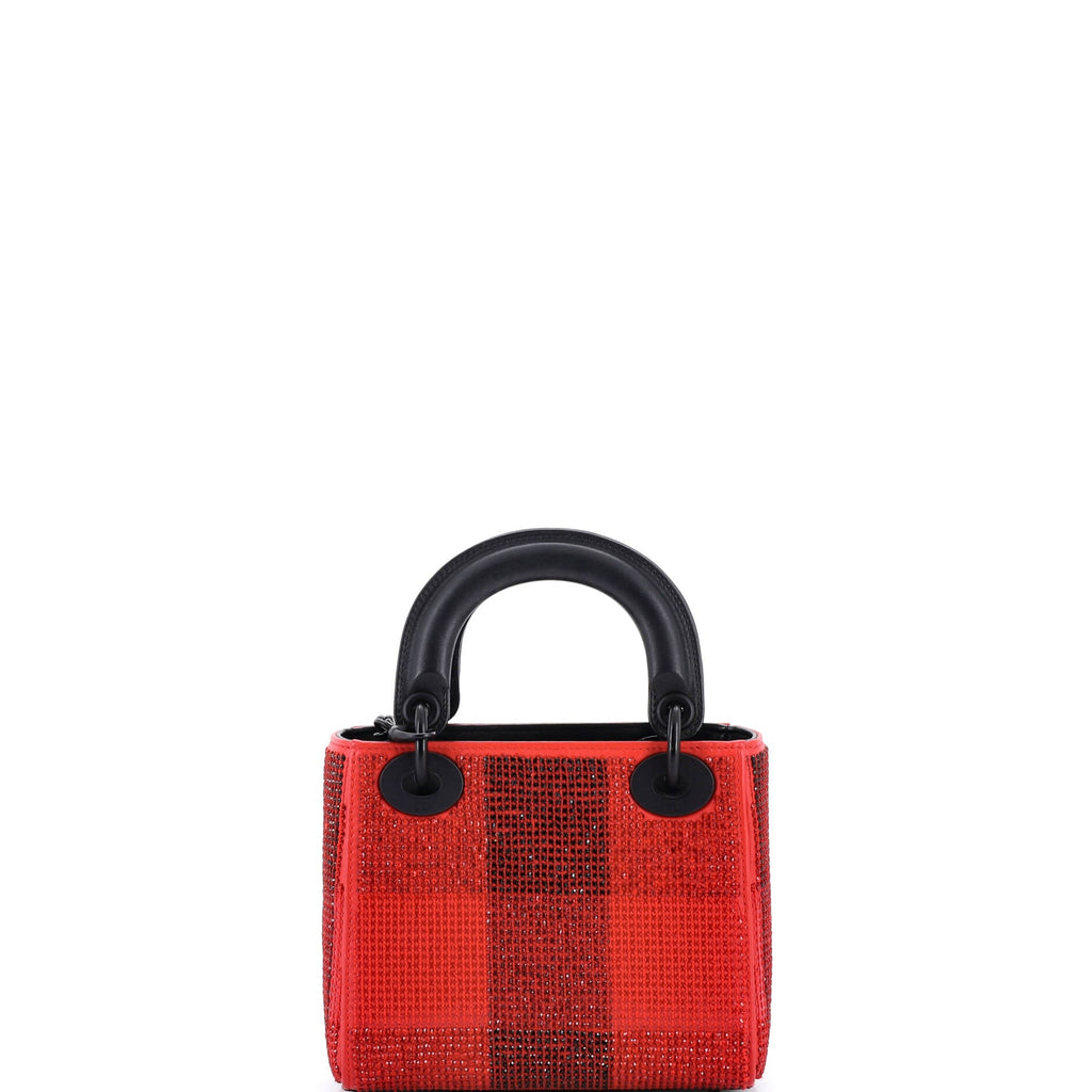 Lady Dior Bag Embellished Leather Mini