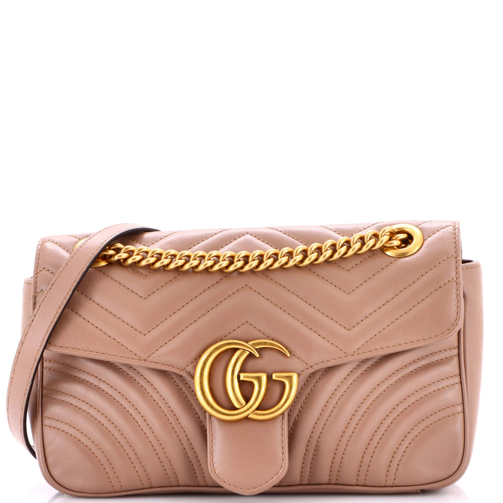 GG Marmont Flap Bag Matelasse Leather Medium