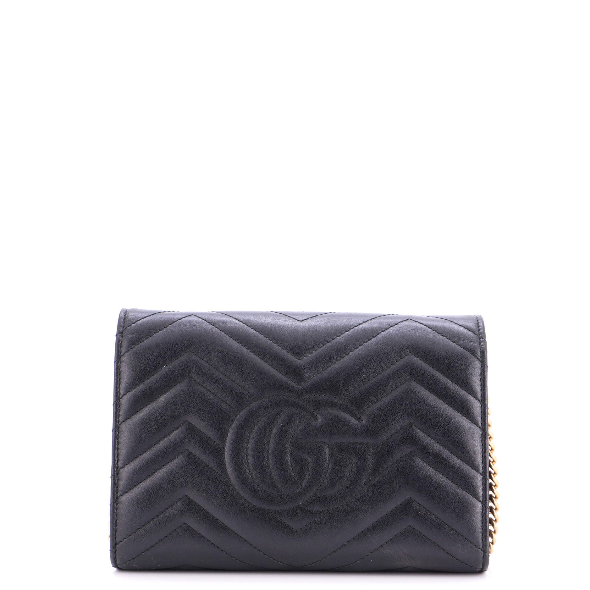 GG Marmont Chain Wallet Matelasse Leather Mini