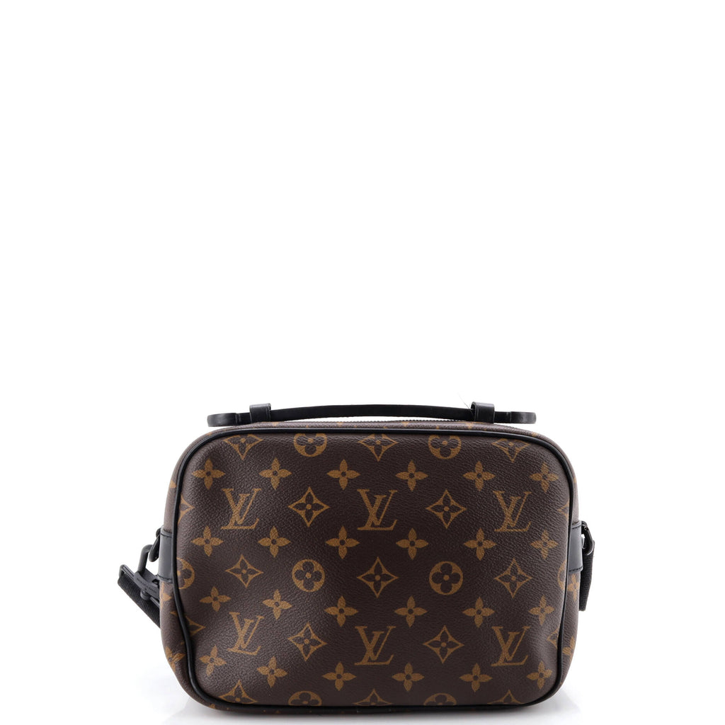 S Lock Messenger Bag Macassar Monogram Canvas