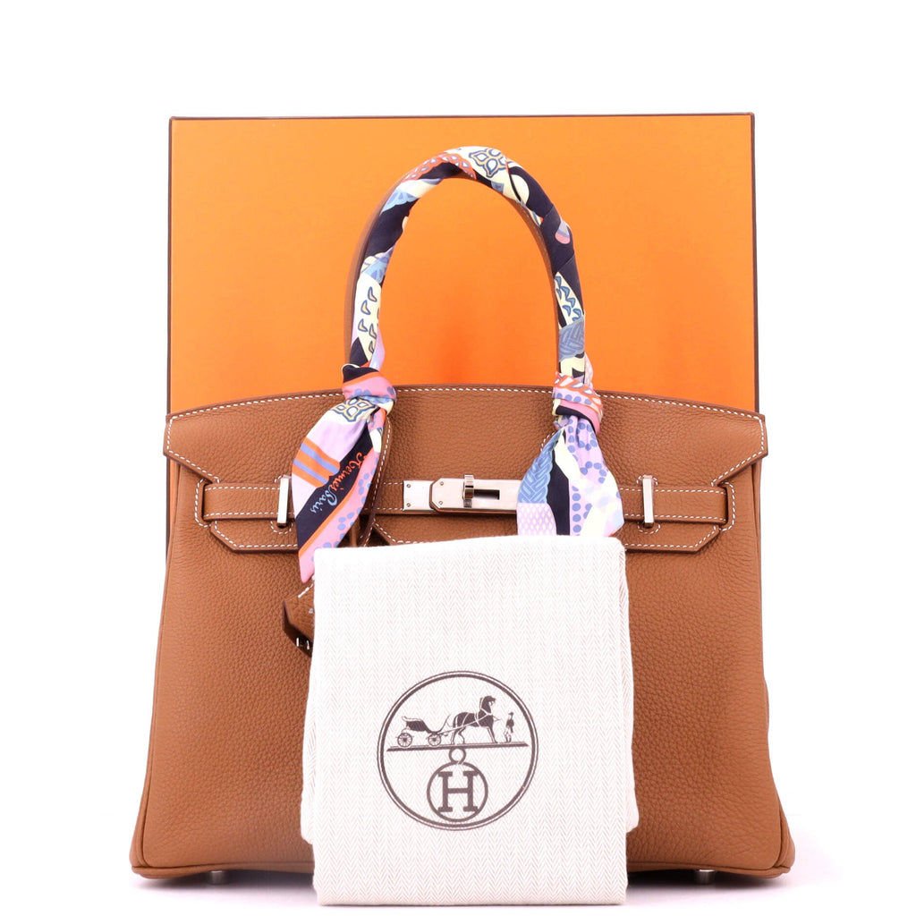 Birkin Handbag Gold Togo with Palladium Hardware 30