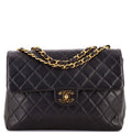 Vintage Classic Single Flap Bag Quilted Lambskin Jumbo