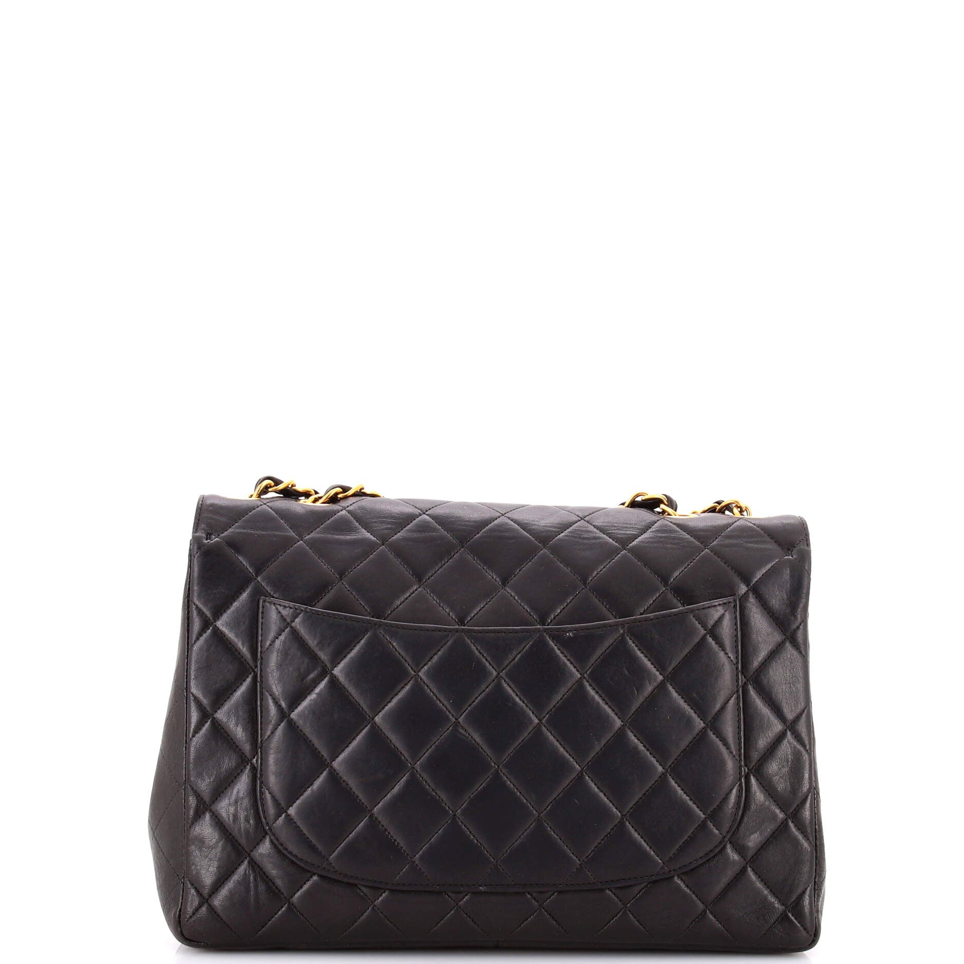 Vintage Classic Single Flap Bag Quilted Lambskin Jumbo