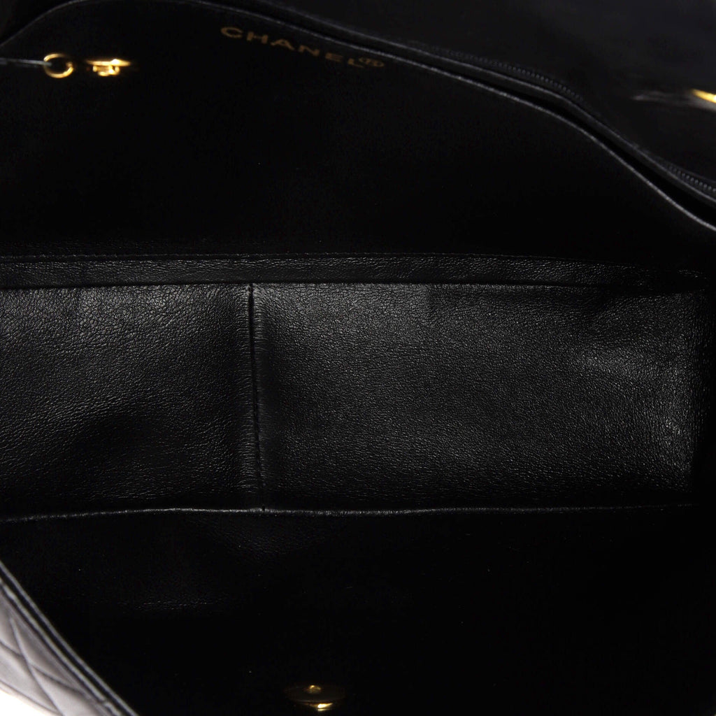 Vintage Classic Single Flap Bag Quilted Lambskin Jumbo