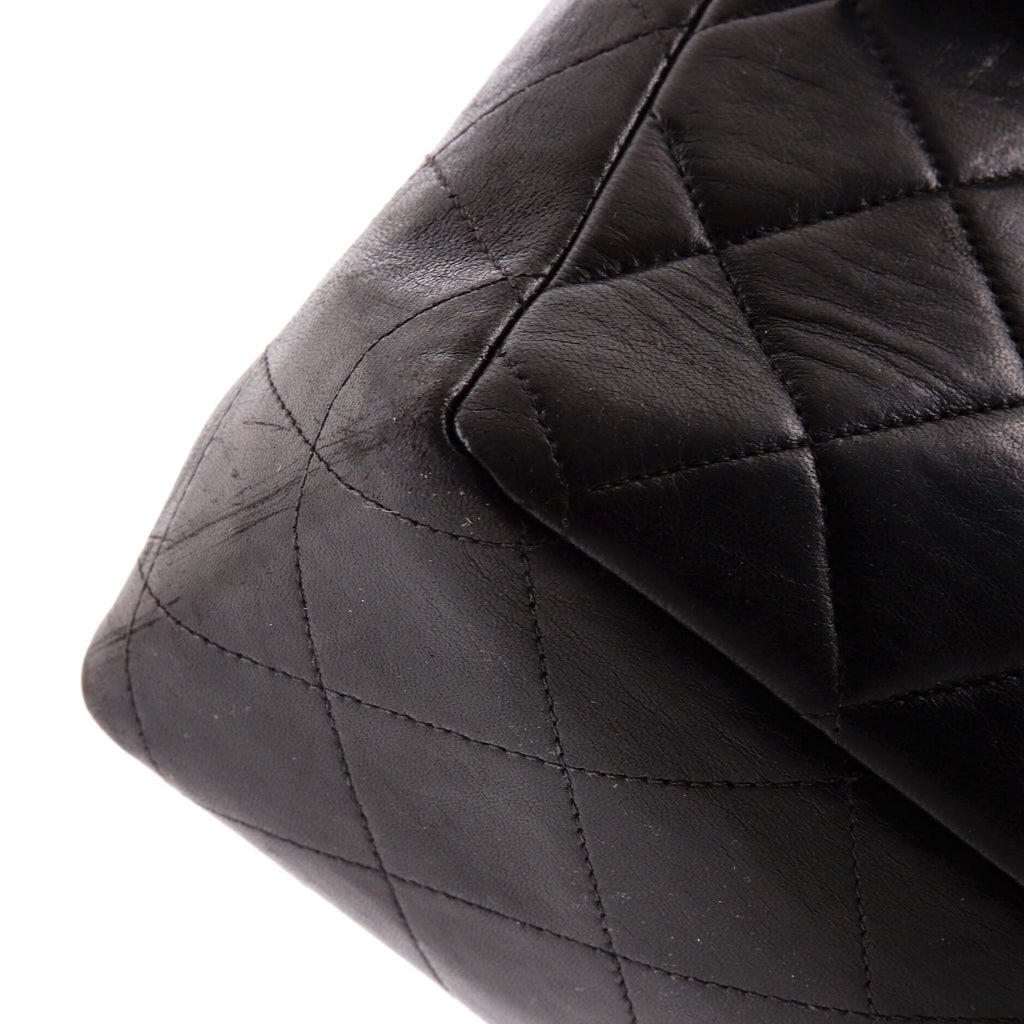 Vintage Classic Single Flap Bag Quilted Lambskin Jumbo