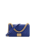 Boy Flap Bag Quilted Caviar Old Medium