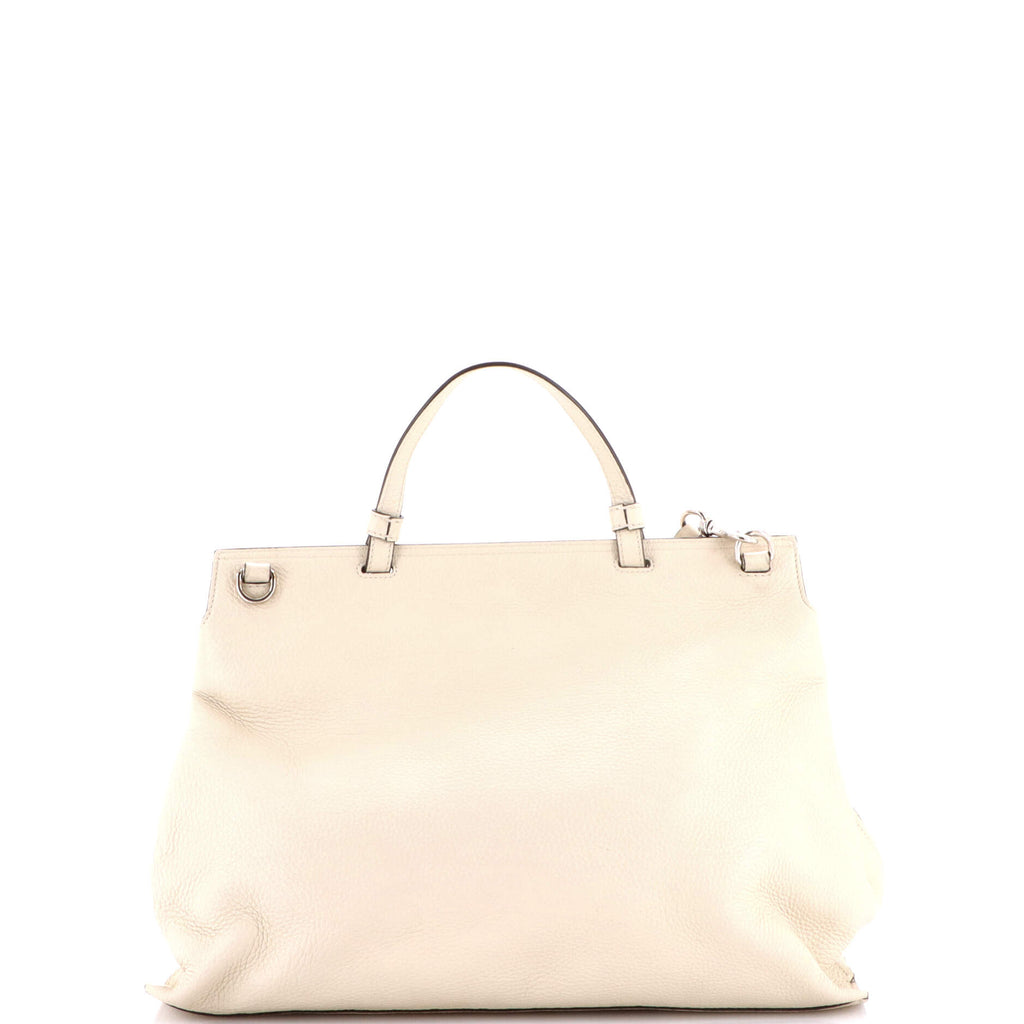 Bamboo Daily Top Handle Bag Leather Large
