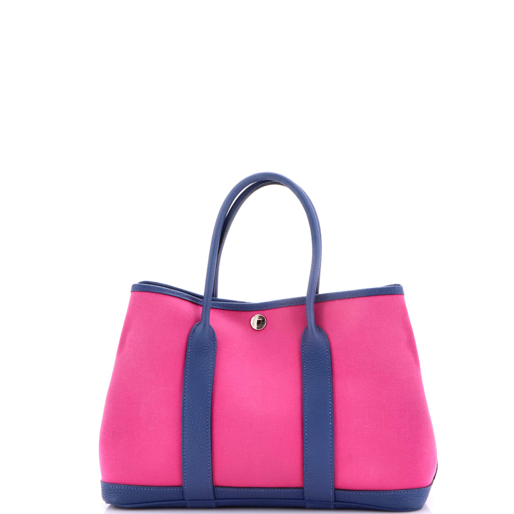 Garden Party Tote Toile and Leather 30