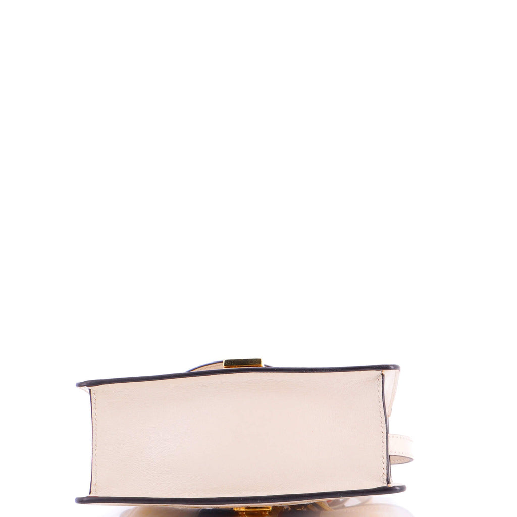 Sylvie Top Handle Bag Printed Leather Mini