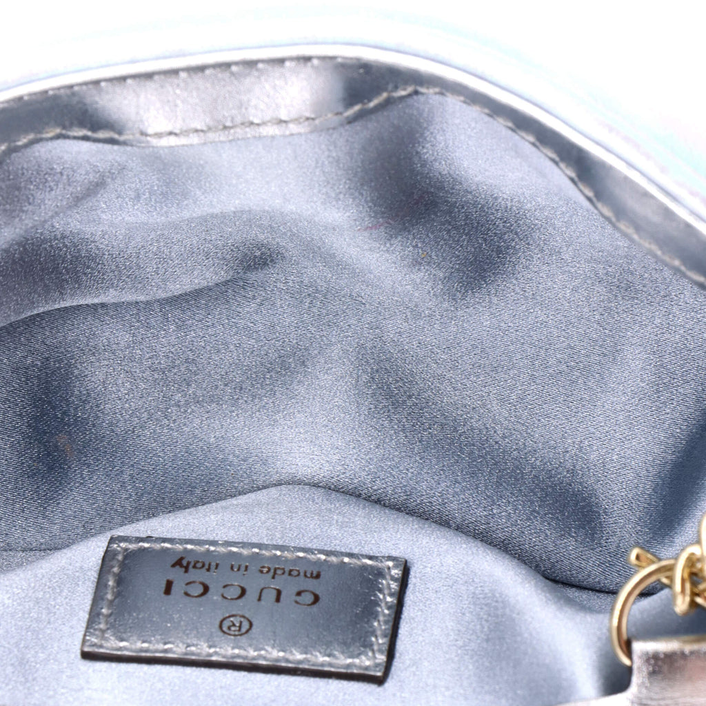 GG Marmont Flap Bag Chevron Iridescent Leather Super Mini