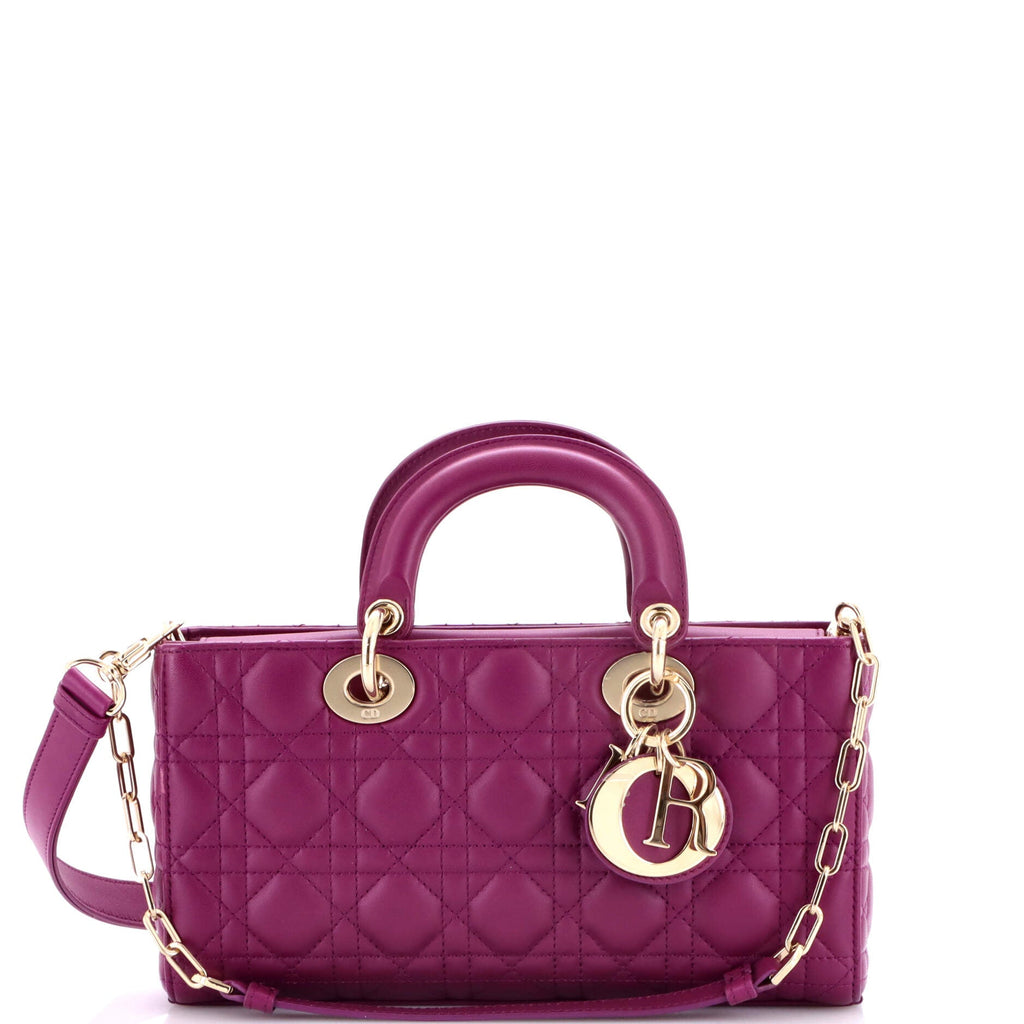 Lady D-Joy Bag Cannage Quilt Lambskin Small