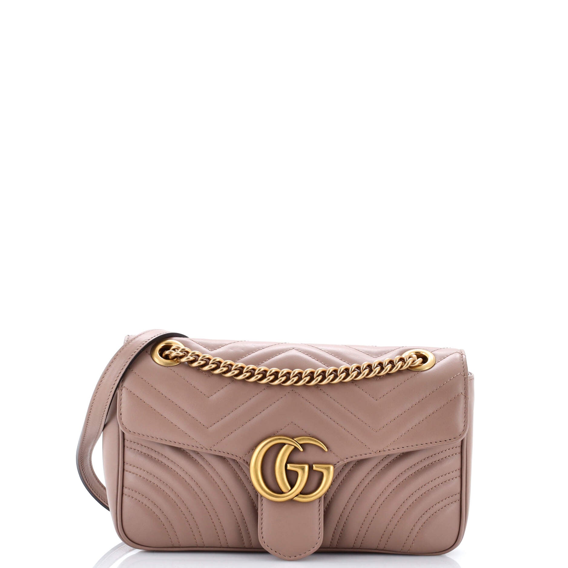 GG Marmont Flap Bag Matelasse Leather Small