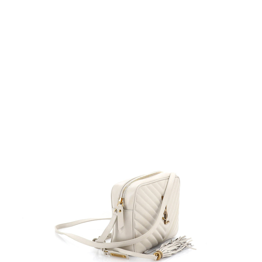 Lou Camera Bag Matelasse Chevron Leather Small