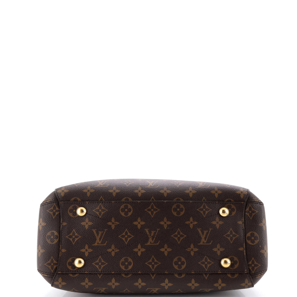 Braided Handle Montaigne Handbag Monogram Canvas MM