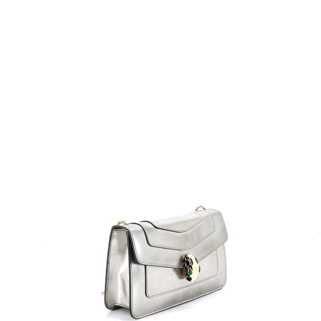 Serpenti Forever Shoulder Bag Metallic Leather Small