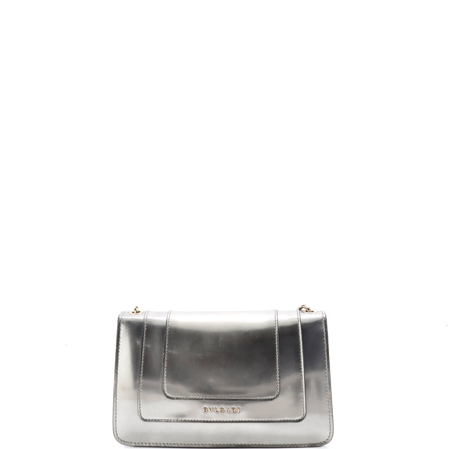 Serpenti Forever Shoulder Bag Metallic Leather Small