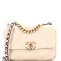 19 Flap Bag Quilted Leather Medium