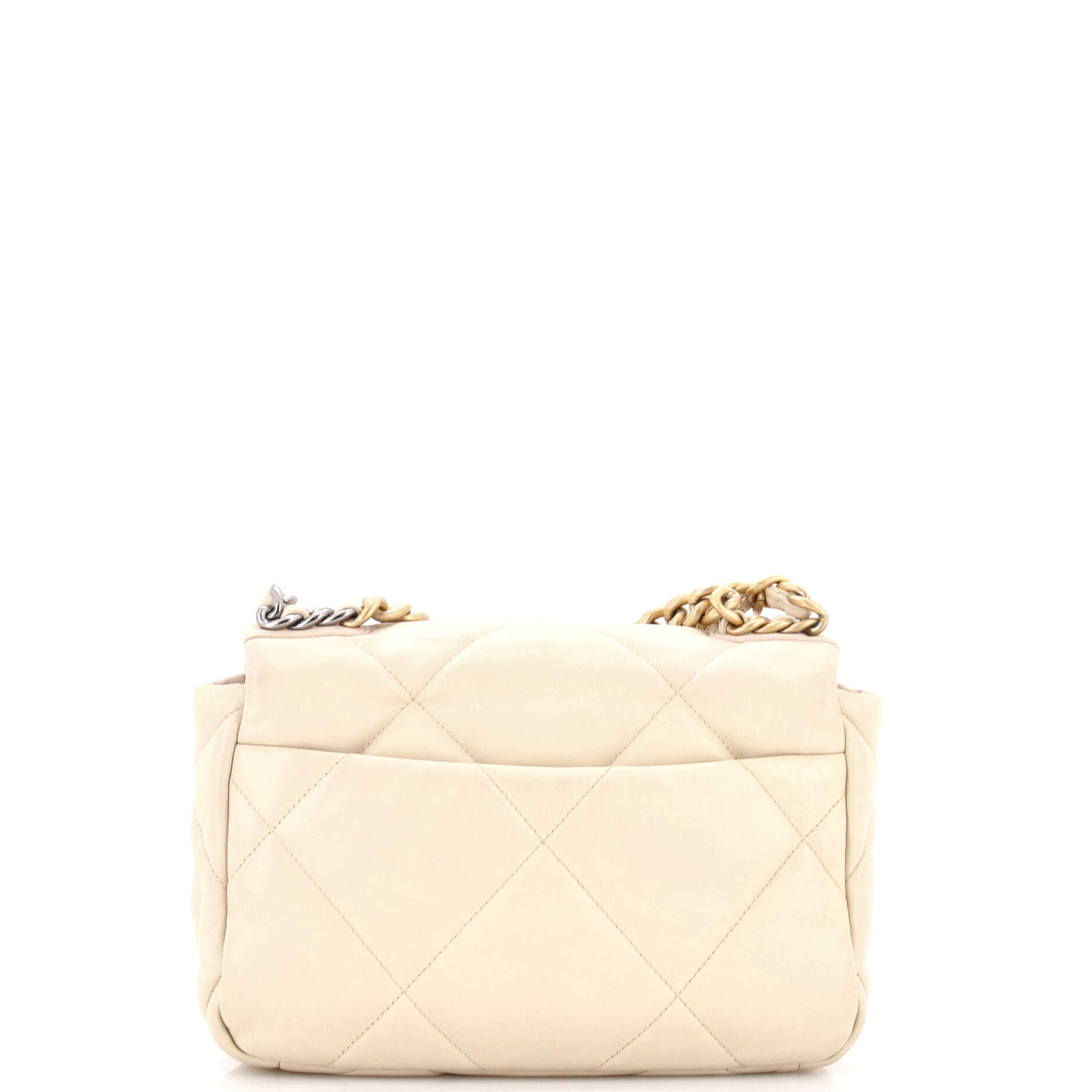 19 Flap Bag Quilted Leather Medium