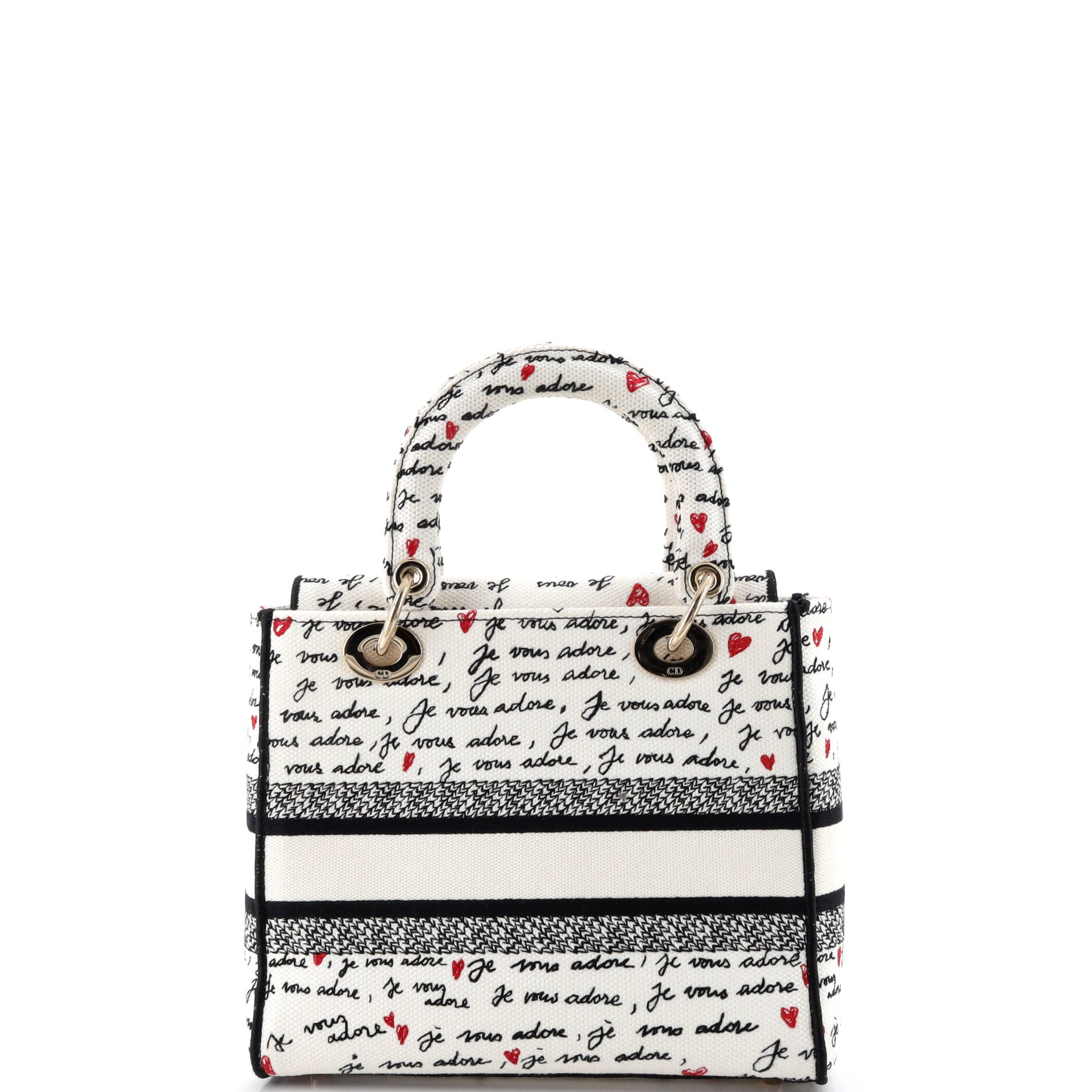 Lady D-Lite Bag Embroidered Canvas Medium