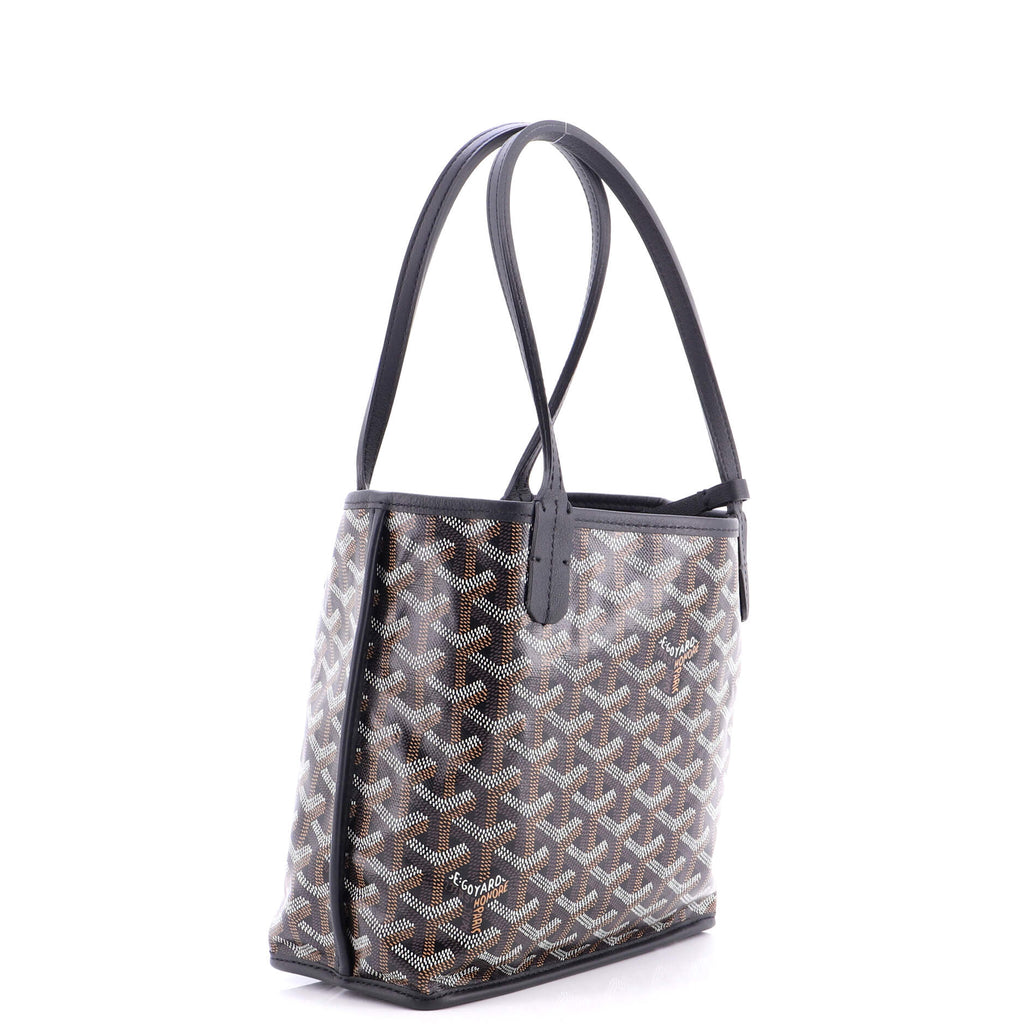 Anjou Reversible Tote Coated Canvas Mini