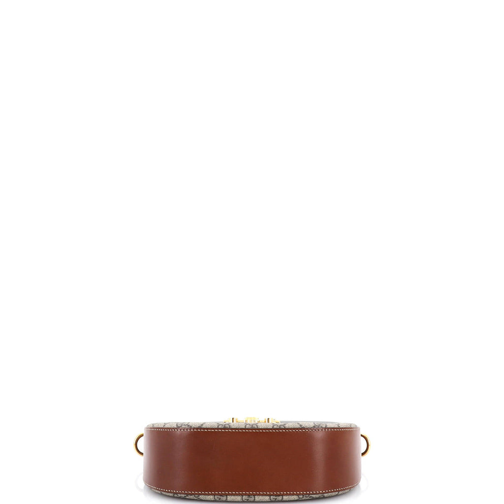 Padlock Saddle Shoulder Bag GG Coated Canvas and Leather Medium