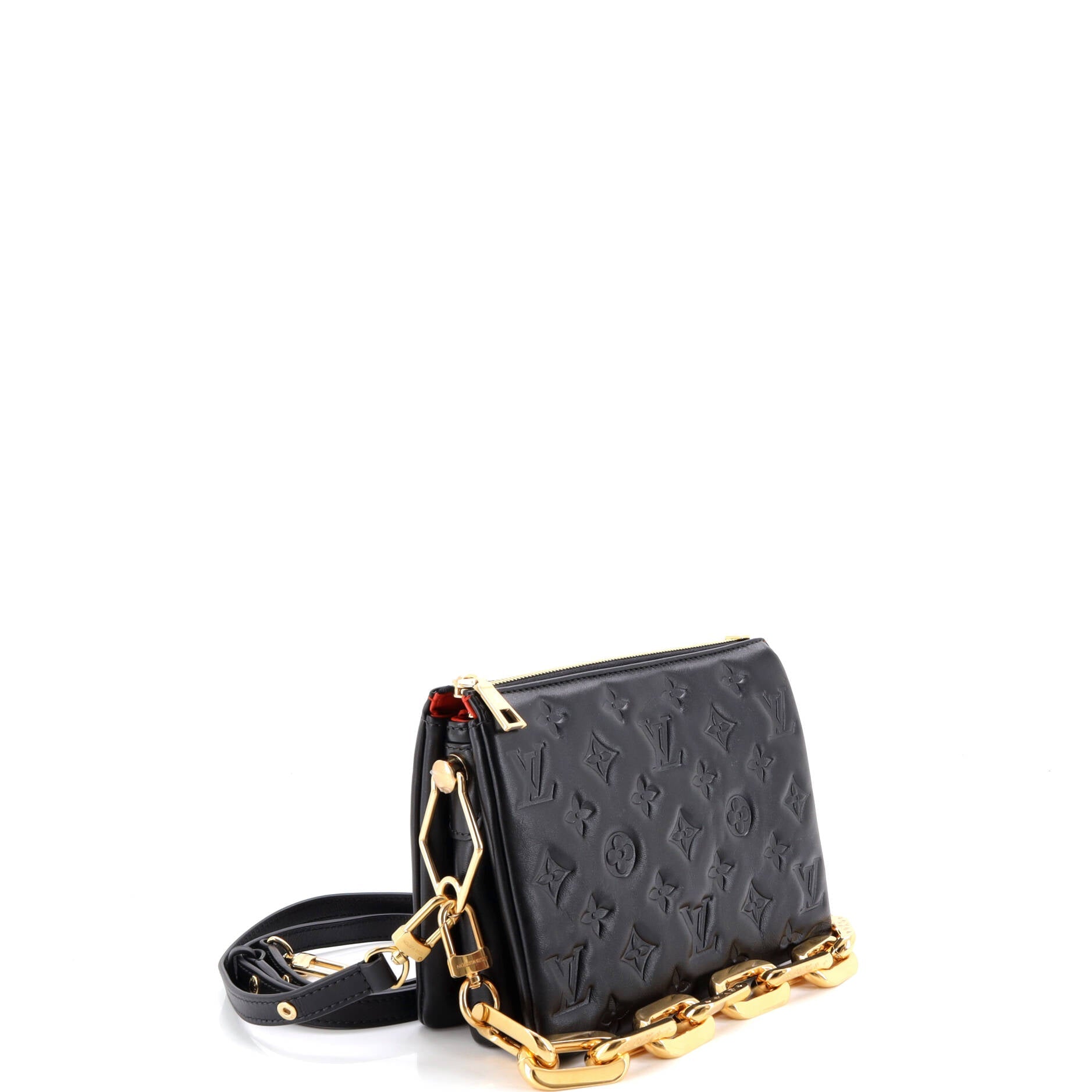 Coussin Bag Monogram Embossed Lambskin BB