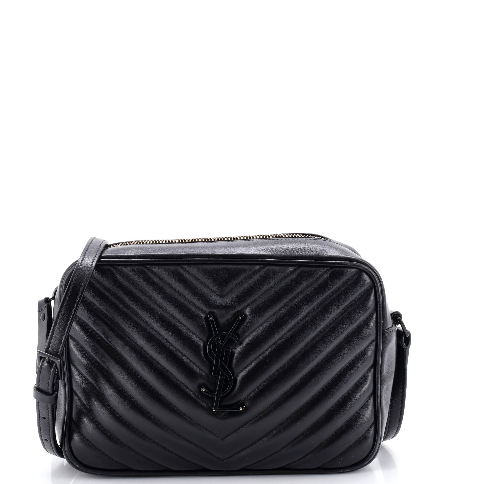 Lou Camera Bag Matelasse Chevron Leather Small