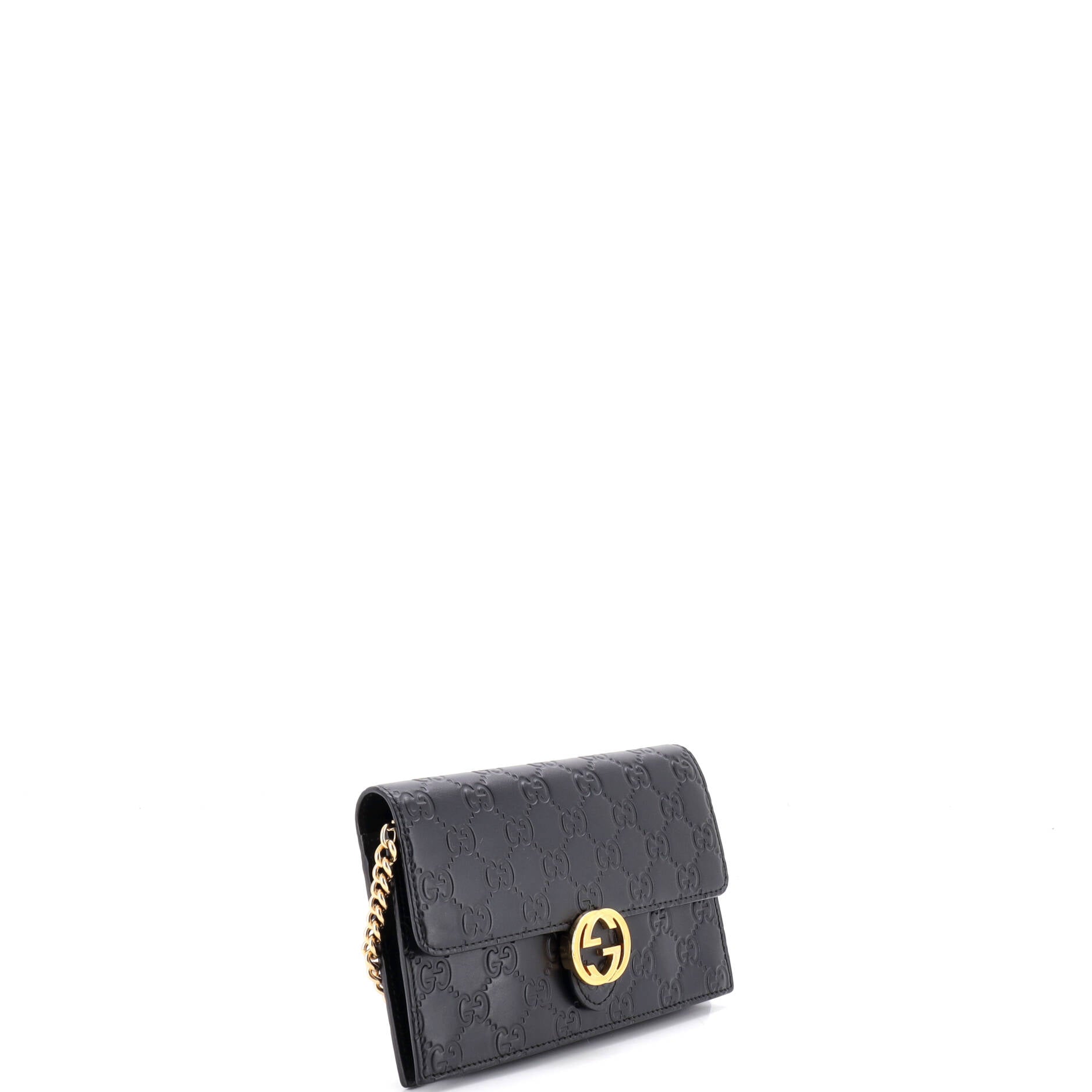 Icon Wallet on Chain Guccissima Leather