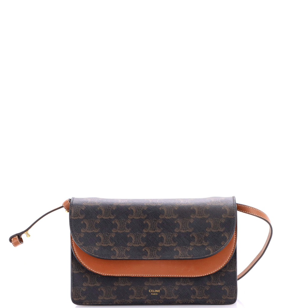 Wallet on Strap Triomphe Coated Canvas