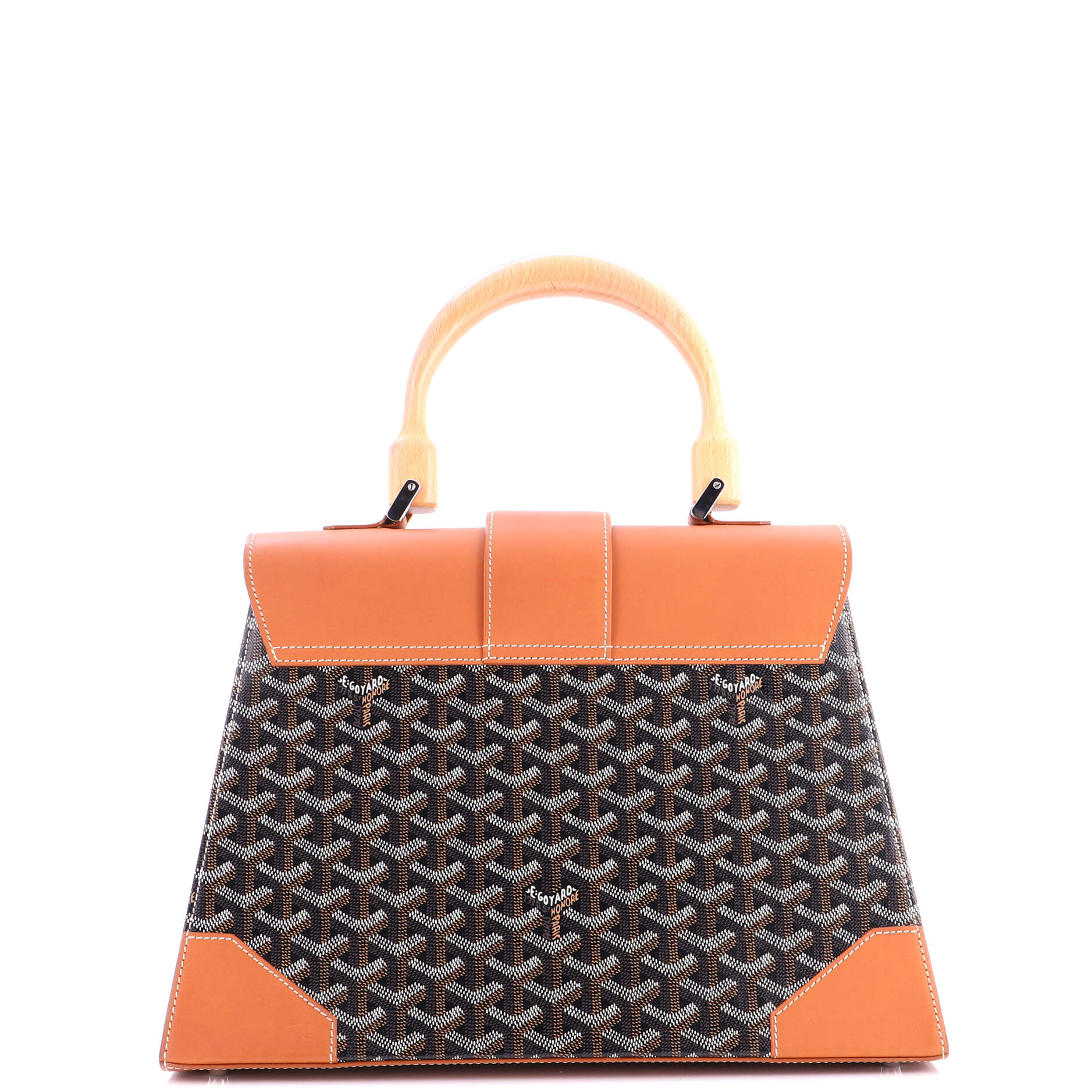 Saigon Top Handle Bag Coated Canvas with Leather MM