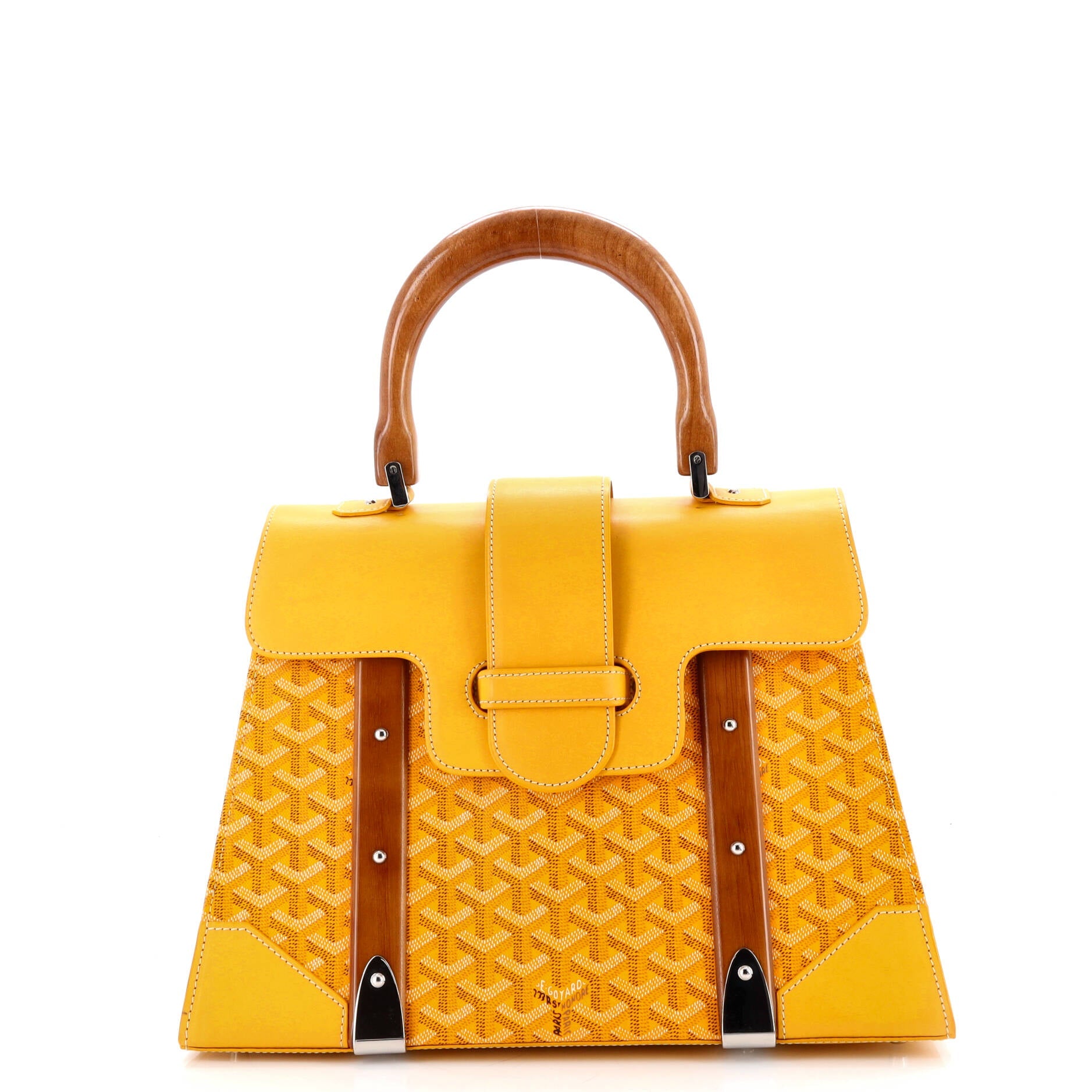 Saigon Top Handle Bag Coated Canvas with Leather MM