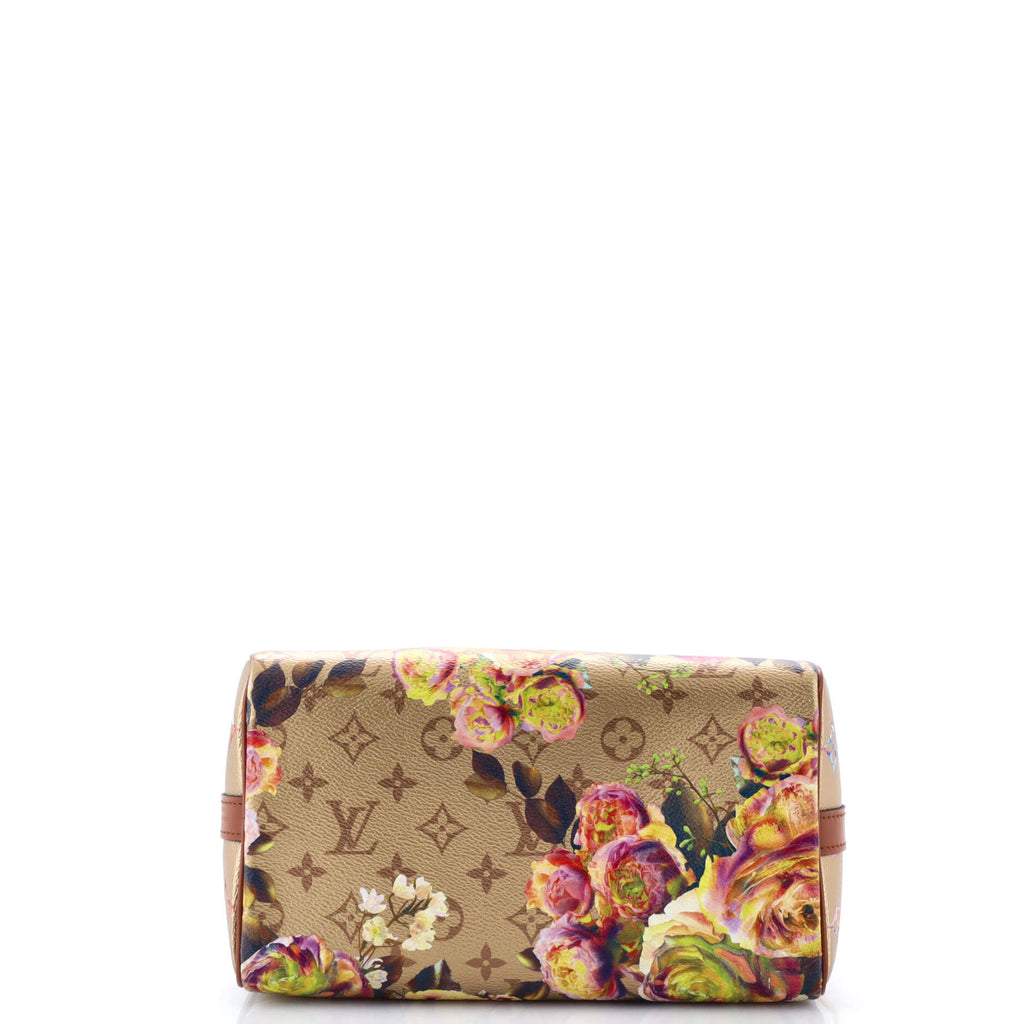 Speedy Bandouliere Bag Limited Edition Flowers Monogram Canvas 25