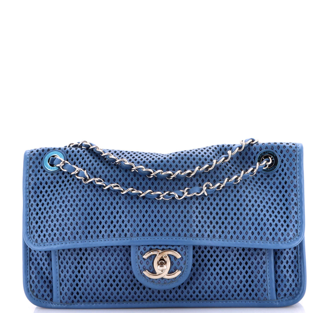Up In The Air Flap Bag Perforated Leather Medium
