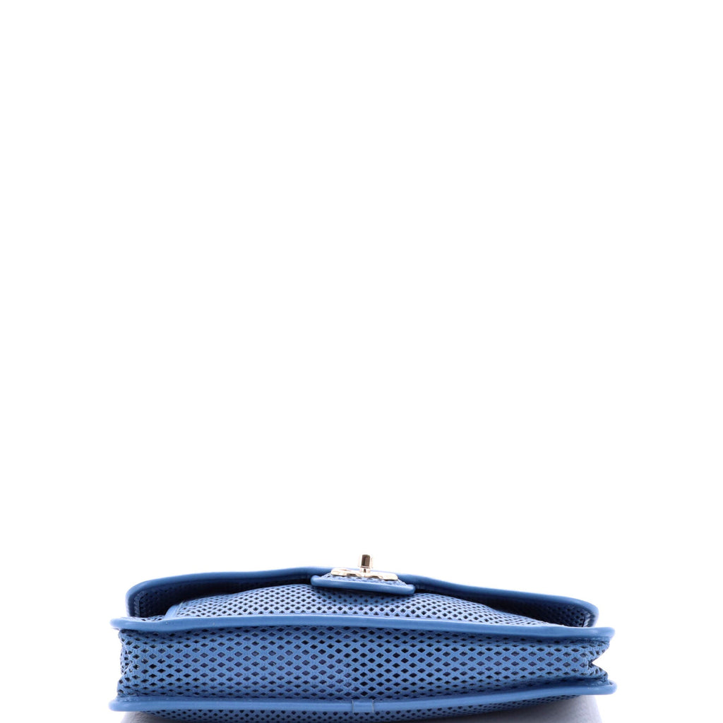 Up In The Air Flap Bag Perforated Leather Medium