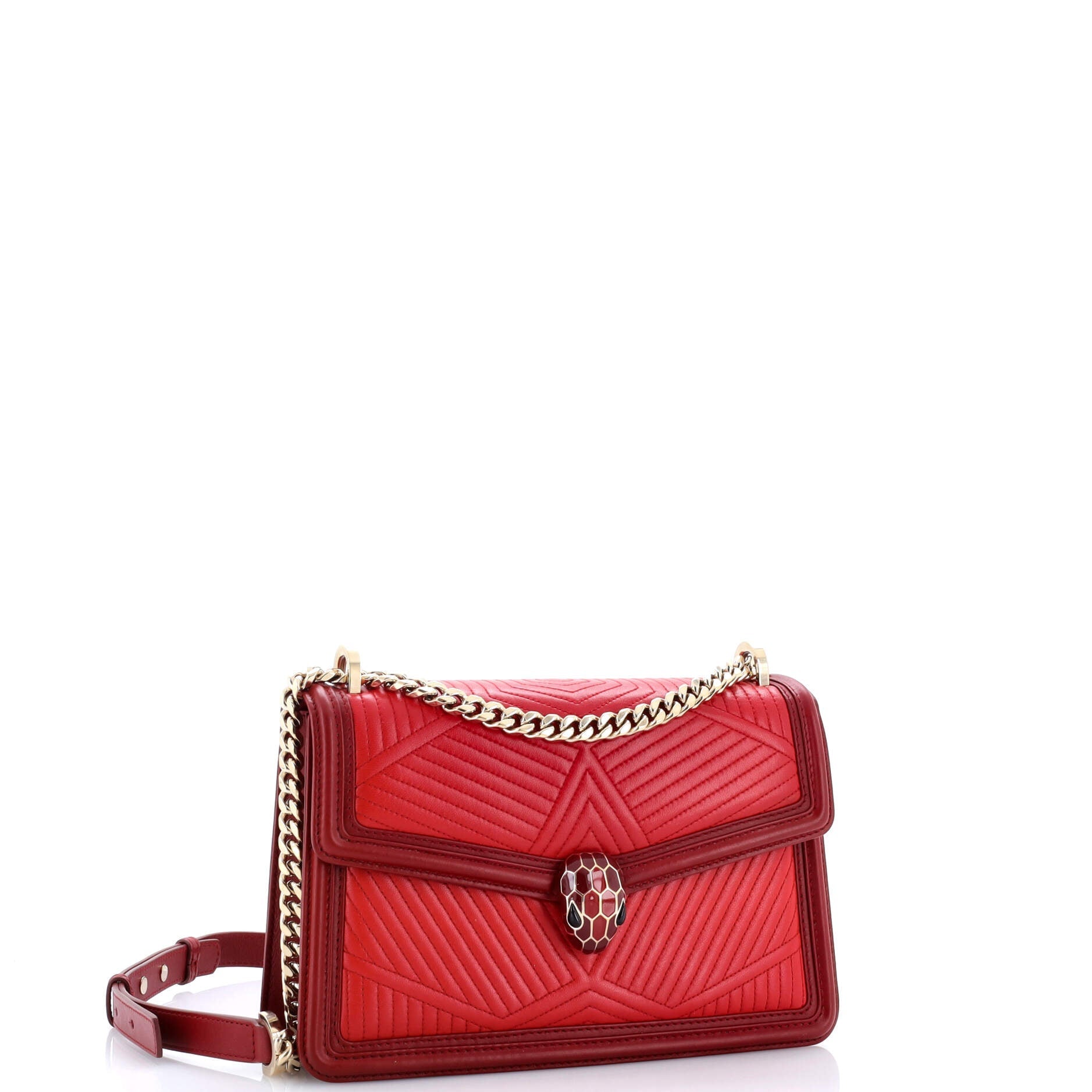 Serpenti Forever Shoulder Bag Quilted Leather Small